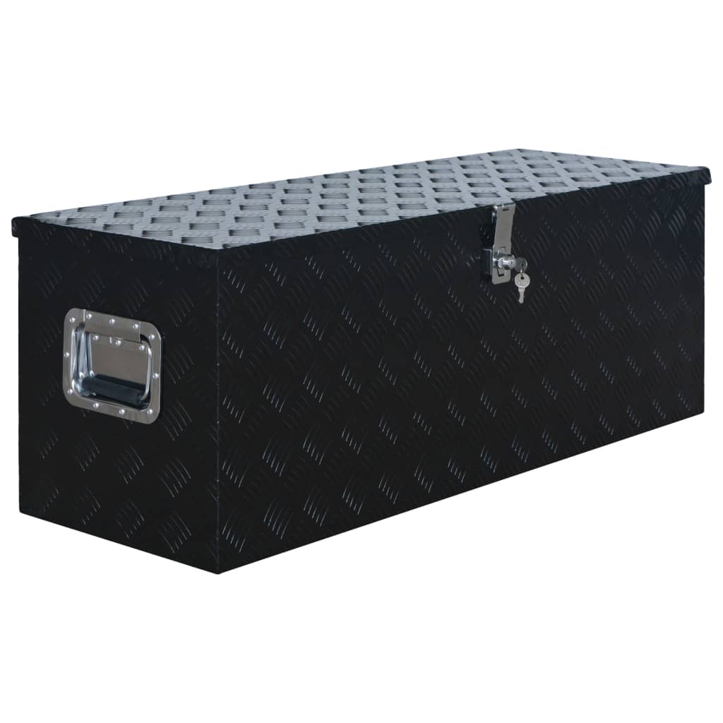 Scatola in Alluminio 1085x370x400 mm Nera | homemem39