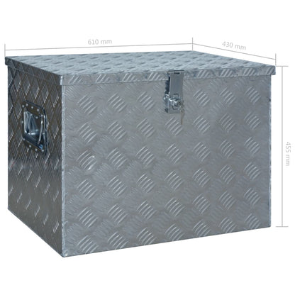 Scatola in Alluminio 610x430x455 mm Argento | homemem39