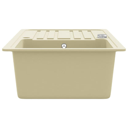 Lavello da Cucina in Granito Vasca Singola Beige | homemem39