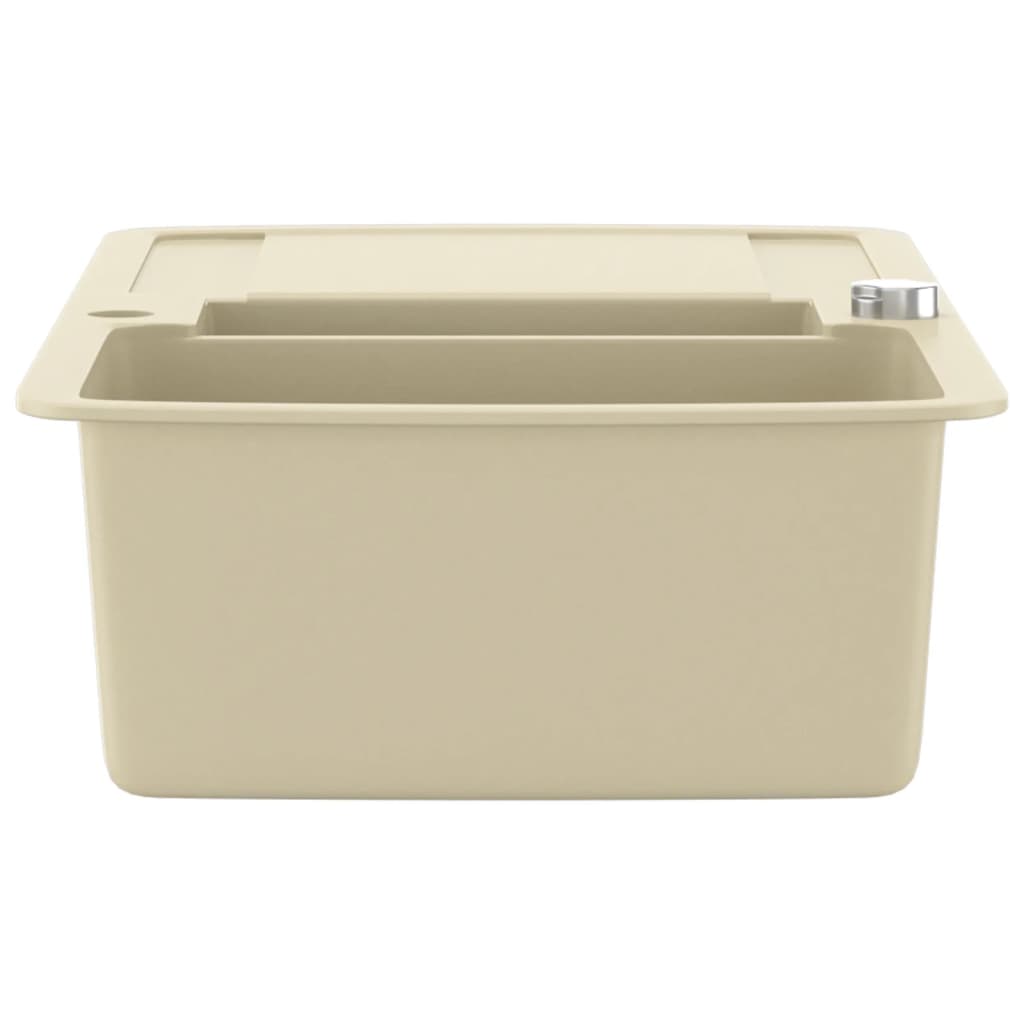 Lavello da Cucina in Granito Vasca Doppia Beige | homemem39