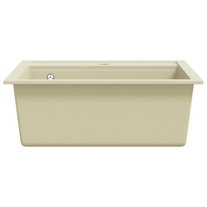 Lavello da Cucina in Granito Vasca Singola Beige - homemem39