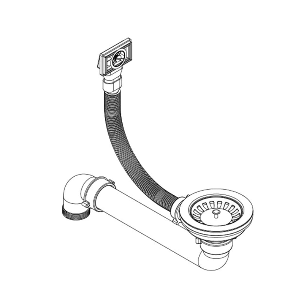 Lavello da Cucina in Granito Vasca Singola Tonda Beige - homemem39