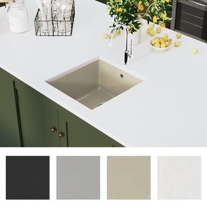 Lavello da Cucina in Granito Vasca Singola Beige | homemem39
