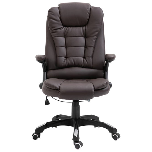 Sedia da Ufficio Marrone in Vera Pelle - homemem39