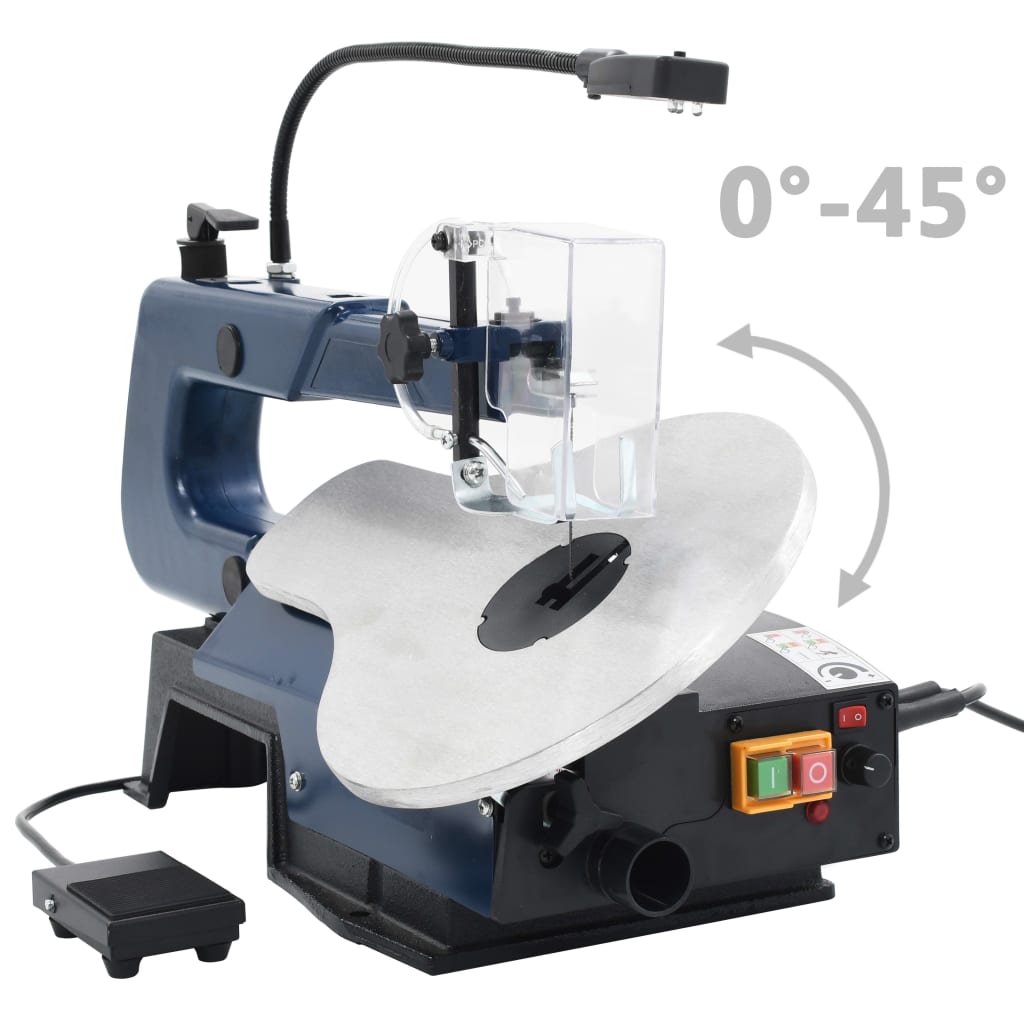 Sega Elettrica a Scorrimento con Pedale e Luce a LED 125 W | homemem39