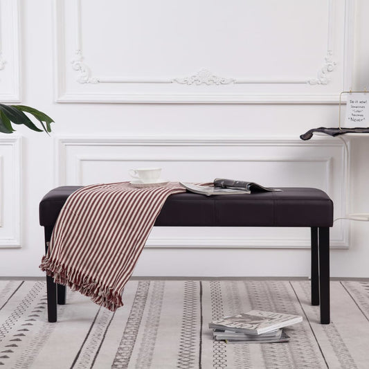 Panca 106 cm Marrone in Similpelle | homemem39