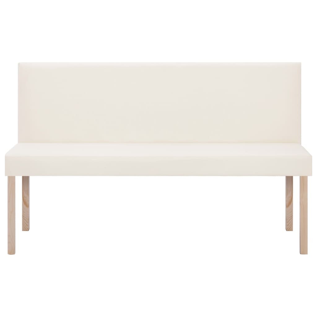 Panca 139,5 cm Crema in Similpelle | homemem39