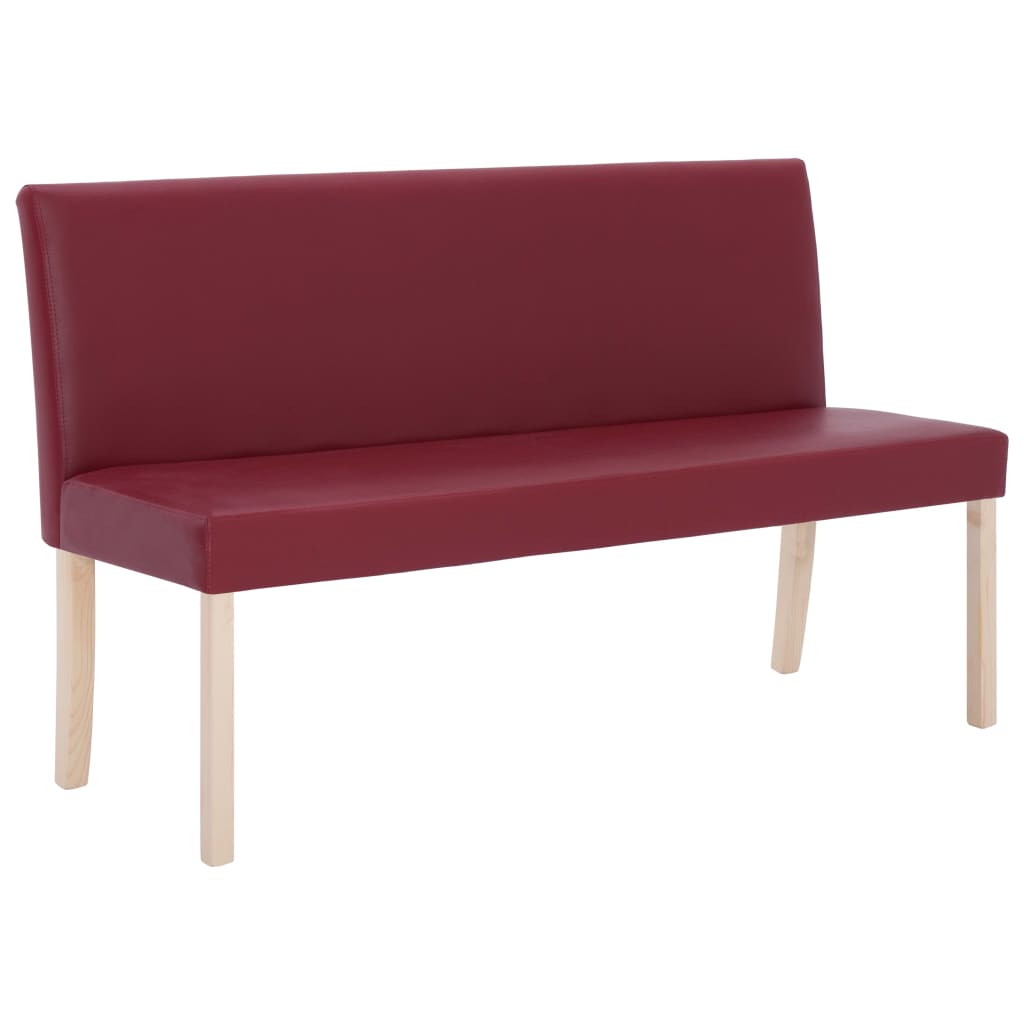 Panca 139,5 cm Rosso Vino in Similpelle | homemem39