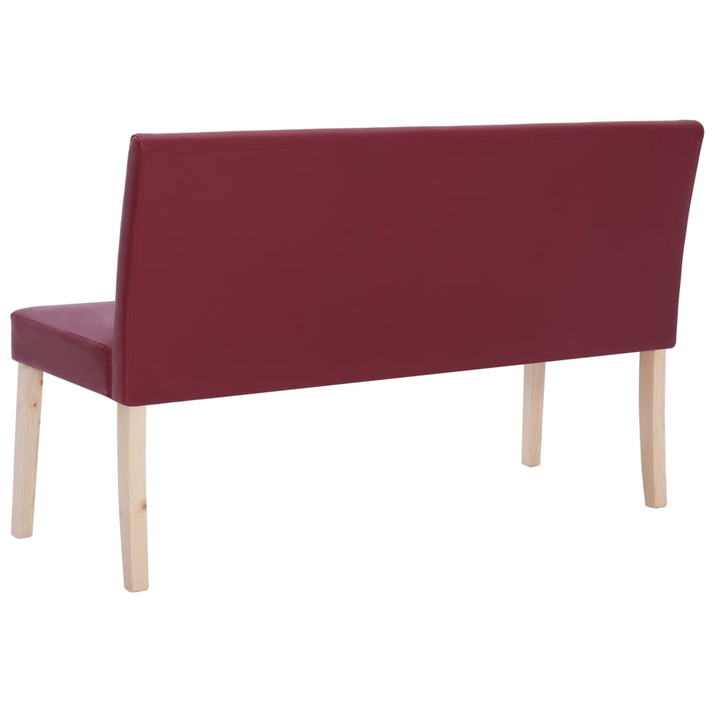 Panca 139,5 cm Rosso Vino in Similpelle | homemem39