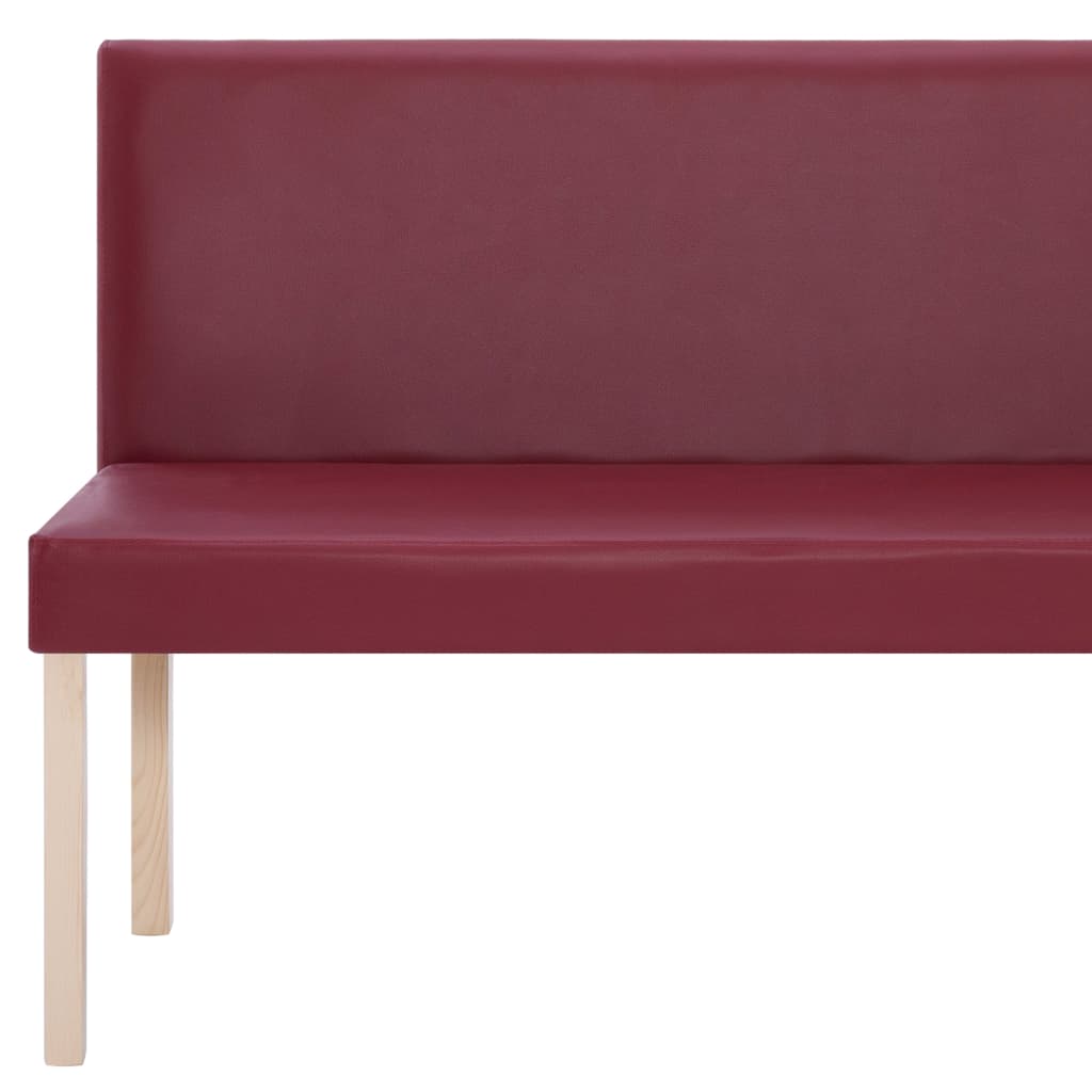 Panca 139,5 cm Rosso Vino in Similpelle | homemem39