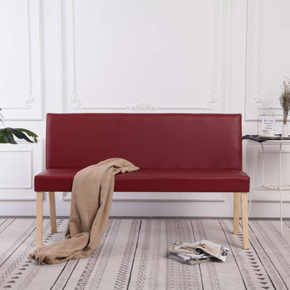 Panca 139,5 cm Rosso Vino in Similpelle | homemem39