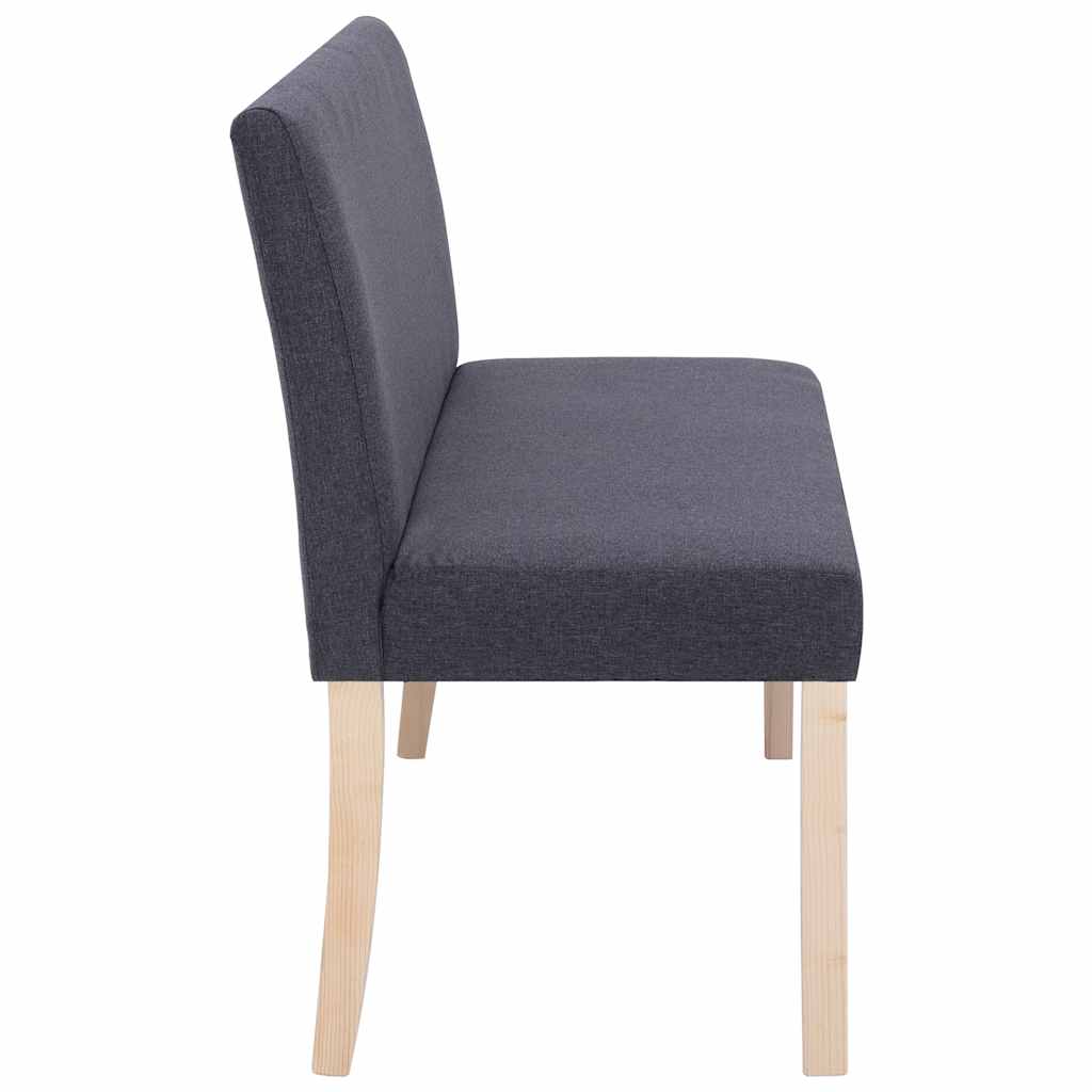 Panca 139,5 cm Grigio Scuro in Poliestere