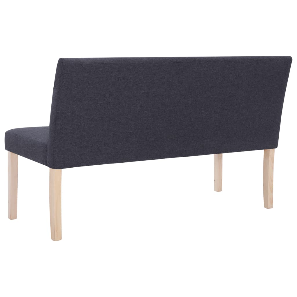 Panca 139,5 cm Grigio Scuro in Poliestere | homemem39