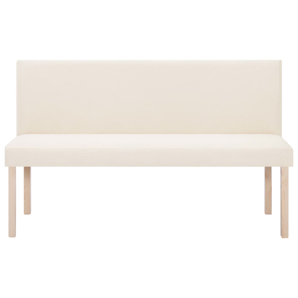 Panca 139,5 cm Crema in Poliestere | homemem39