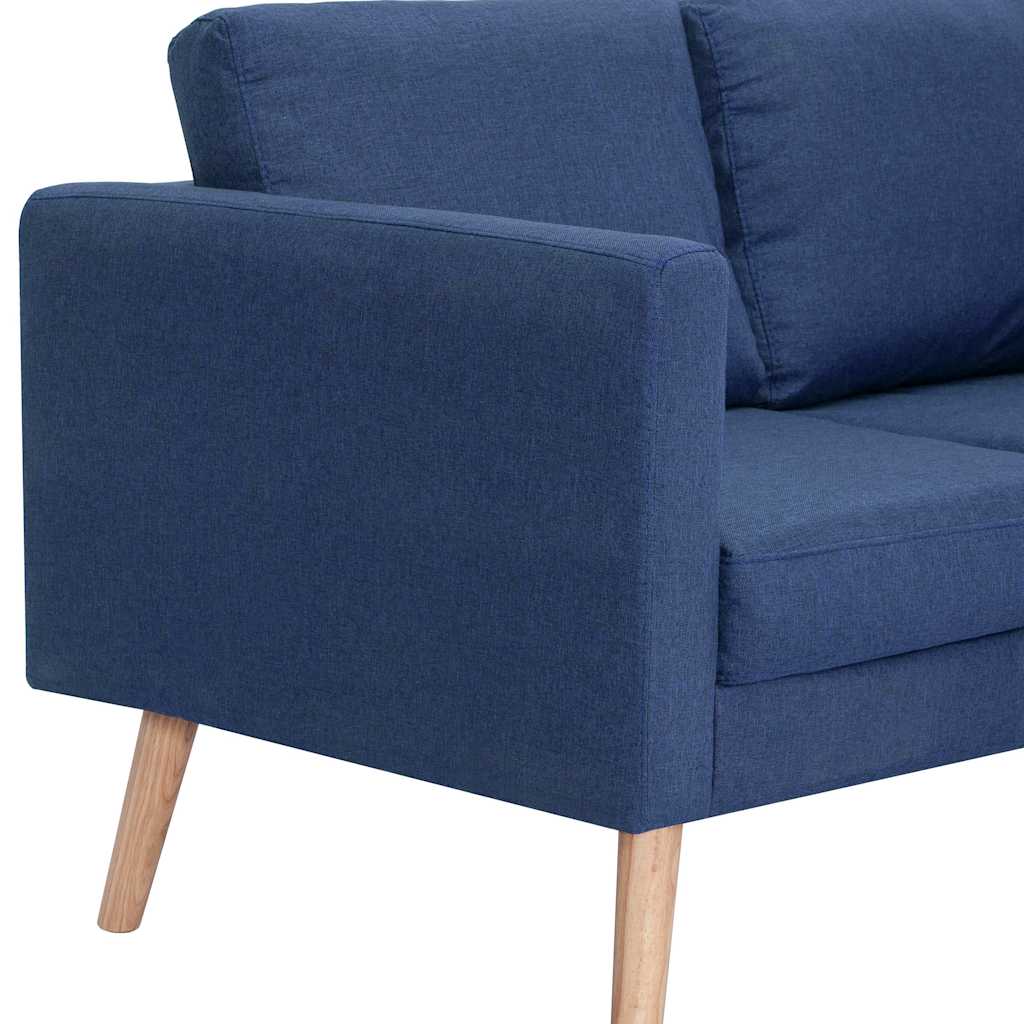 Divano a 3 Posti in Tessuto Blu | homemem39
