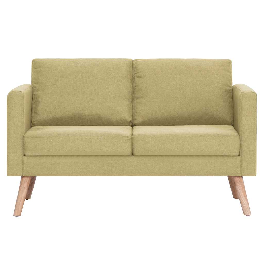 Divano a 2 Posti in Tessuto Verde