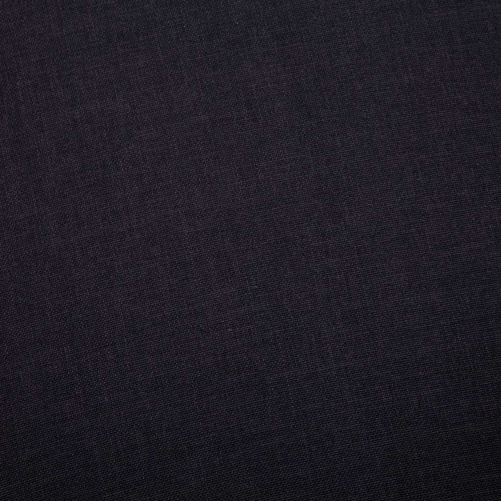 Divano a 3 Posti in Tessuto Nero - homemem39