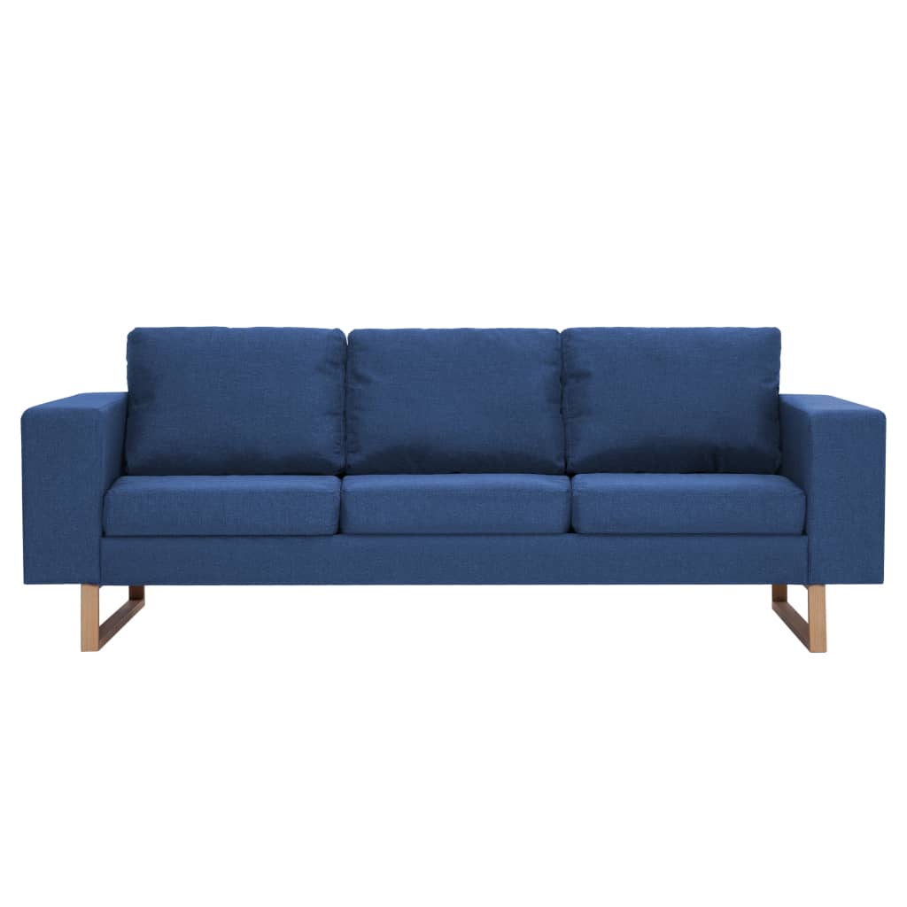 Divano a 3 Posti in Tessuto Blu | homemem39