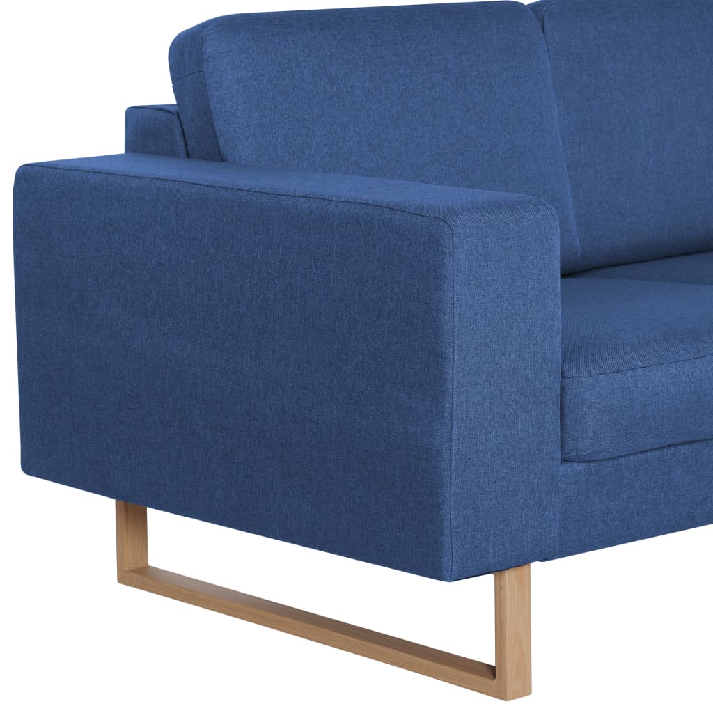 Divano a 3 Posti in Tessuto Blu | homemem39