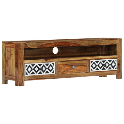 Mobile Porta TV 120x30x40 cm in Legno Massello di Acacia - homemem39