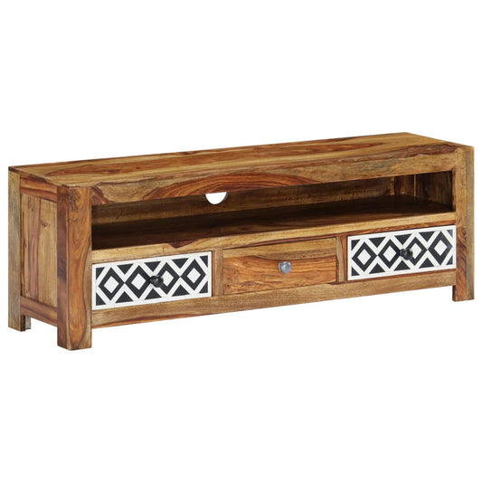 Mobile Porta TV 120x30x40 cm in Legno Massello di Acacia - homemem39
