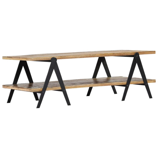 Tavolino da Salotto 115x60x40 cm in Legno Massello di Recupero | homemem39