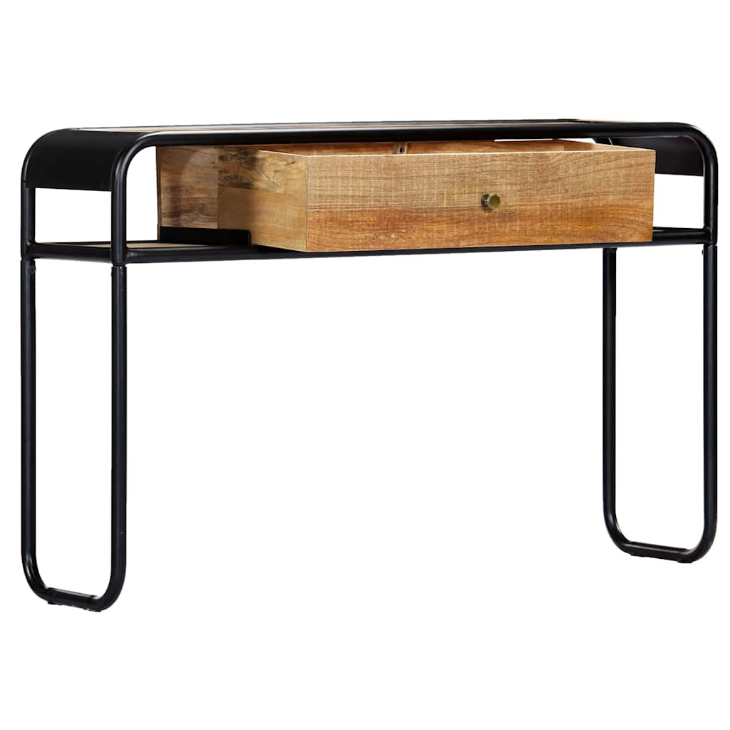 Tavolo Consolle 118x30x75 cm in Legno Massello di Mango