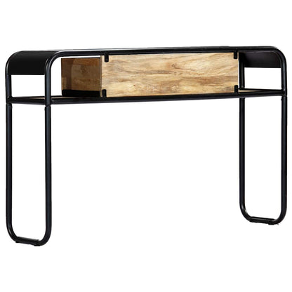 Tavolo Consolle 118x30x75 cm in Legno Massello di Mango