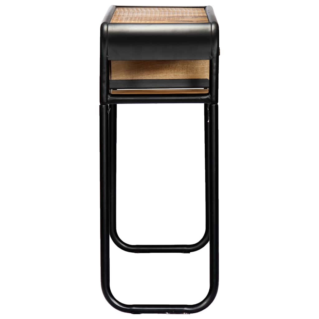 Tavolo Consolle 118x30x75 cm in Legno Massello di Mango
