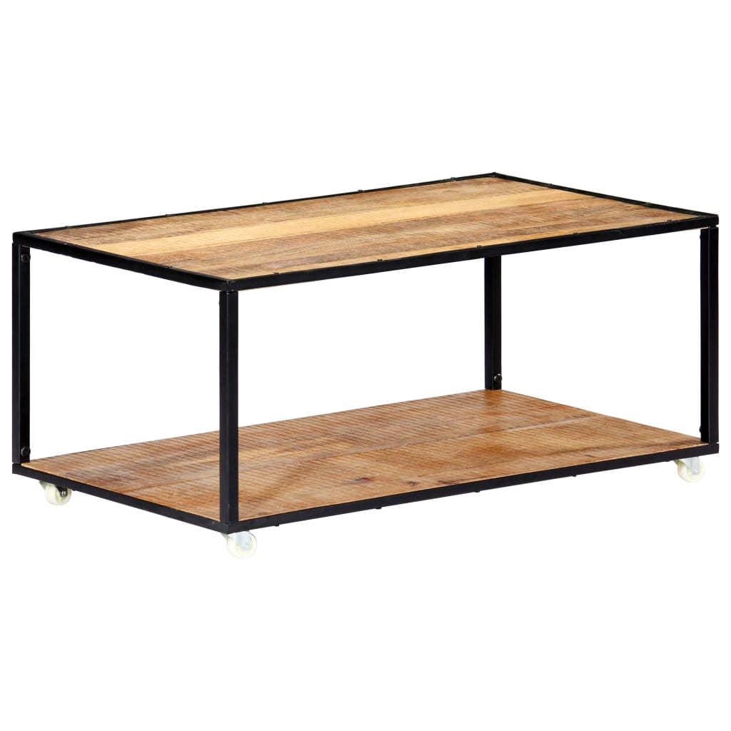 Tavolino da Salotto 90x50x40 cm in Legno Massello di Recupero | homemem39