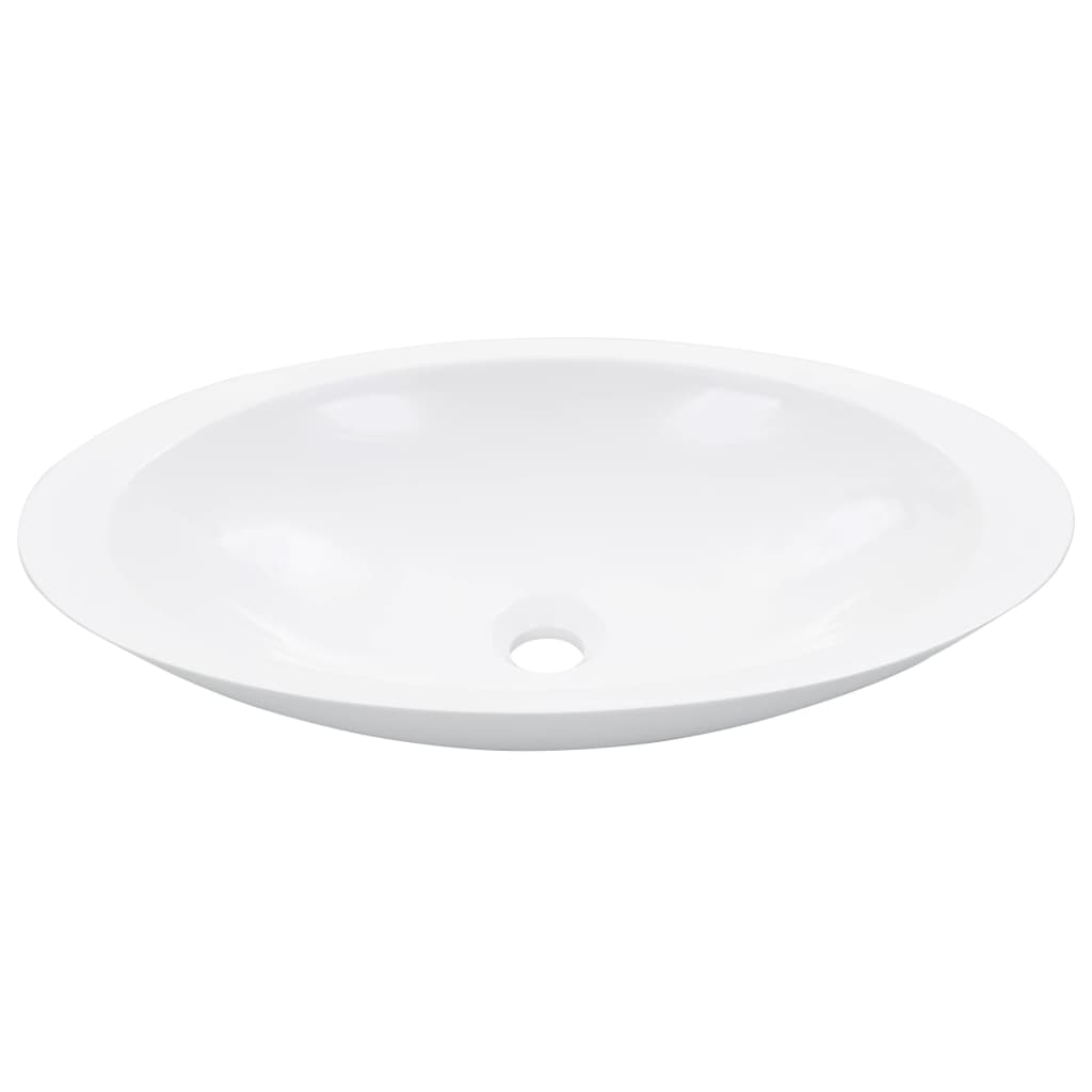 Lavandino 59,3x35,1x10,7 cm Blocco in Marmo/Minerale Bianco - homemem39