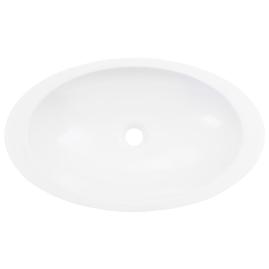 Lavandino 59,3x35,1x10,7 cm Blocco in Marmo/Minerale Bianco - homemem39