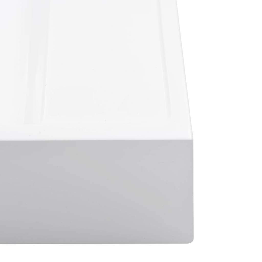 Lavandino 50x50x12,3 cm Blocco in Marmo/Minerale Bianco | homemem39