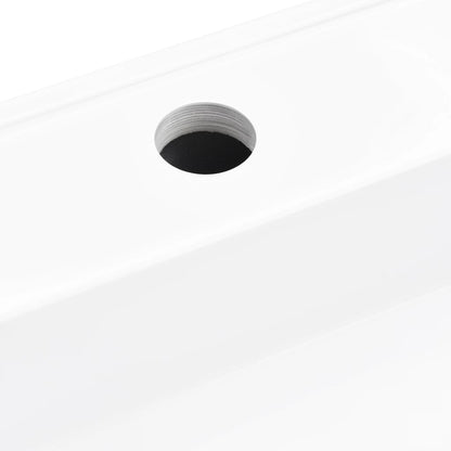 Lavandino 50x50x12,3 cm Blocco in Marmo/Minerale Bianco | homemem39