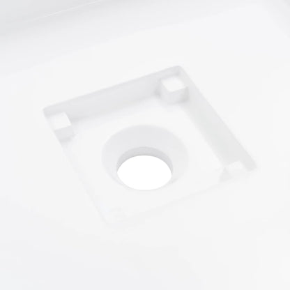 Lavandino 50x50x12,3 cm Blocco in Marmo/Minerale Bianco | homemem39