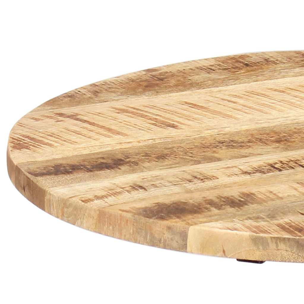 Tavolino 60x(46-63) cm in Legno Massello di Mango e Ghisa