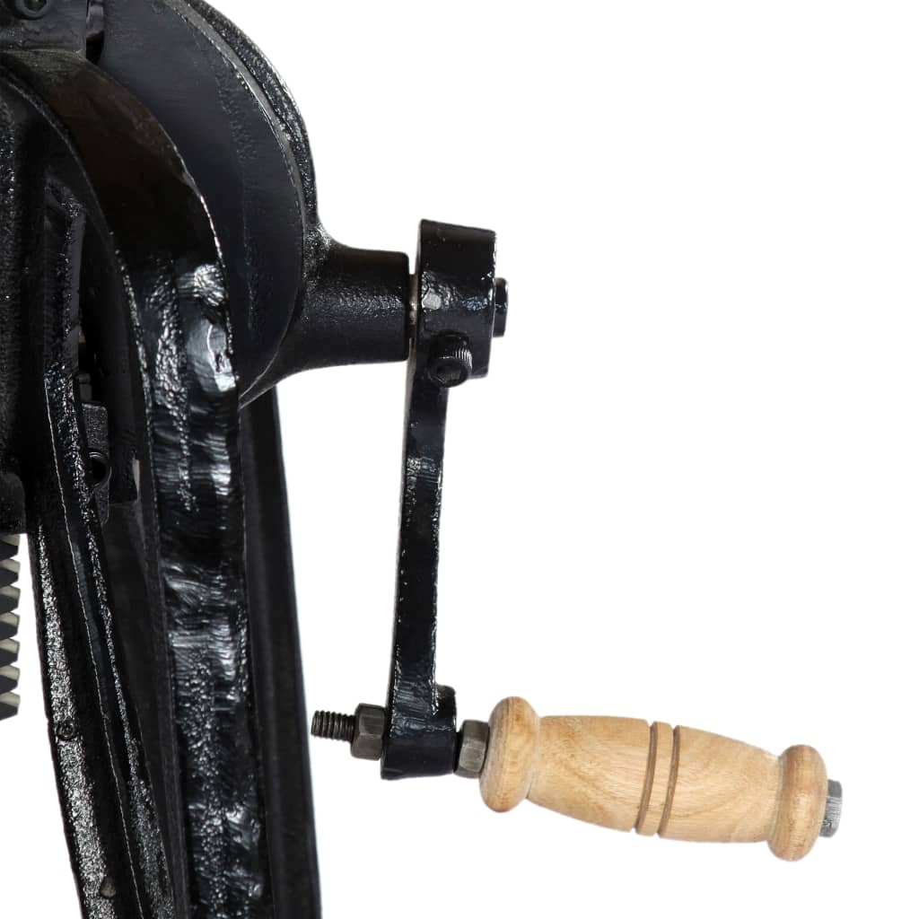 Tavolino 60x(46-63) cm in Legno Massello di Mango e Ghisa - homemem39