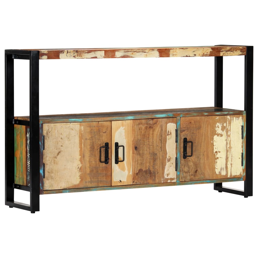 Credenza 120x30x75 cm in Legno Massello di Recupero - homemem39
