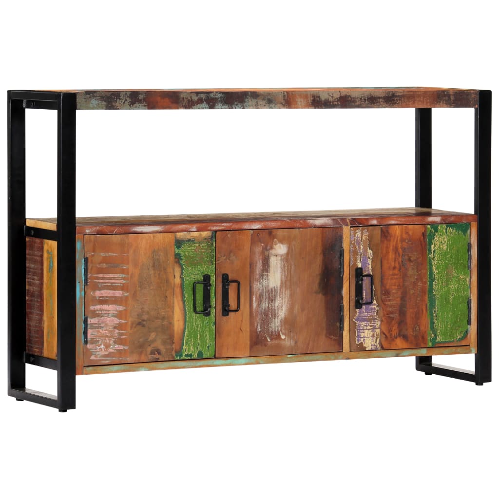Credenza 120x30x75 cm in Legno Massello di Recupero - homemem39