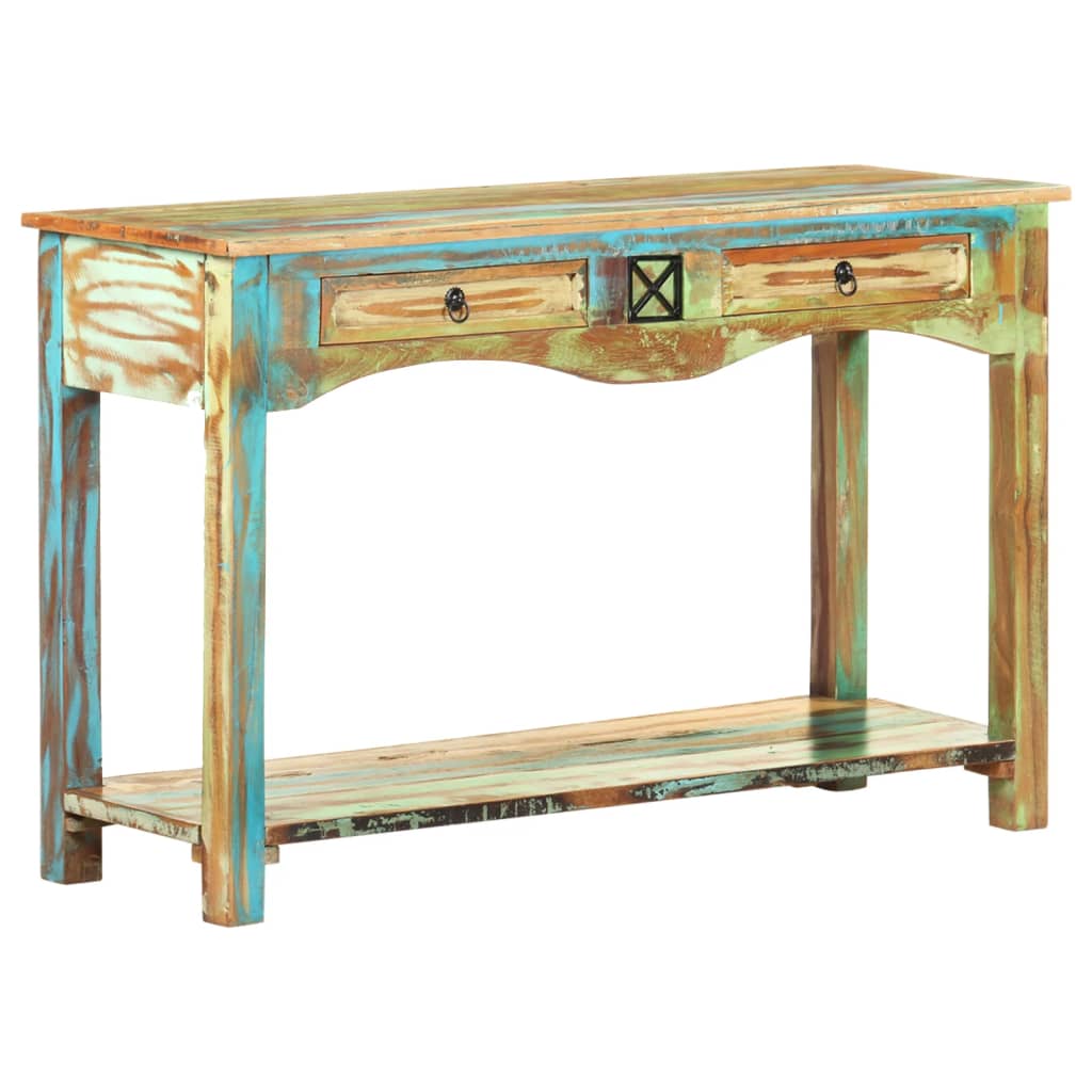 Tavolo Consolle 120x40x75 cm in Legno Massello di Recupero | homemem39