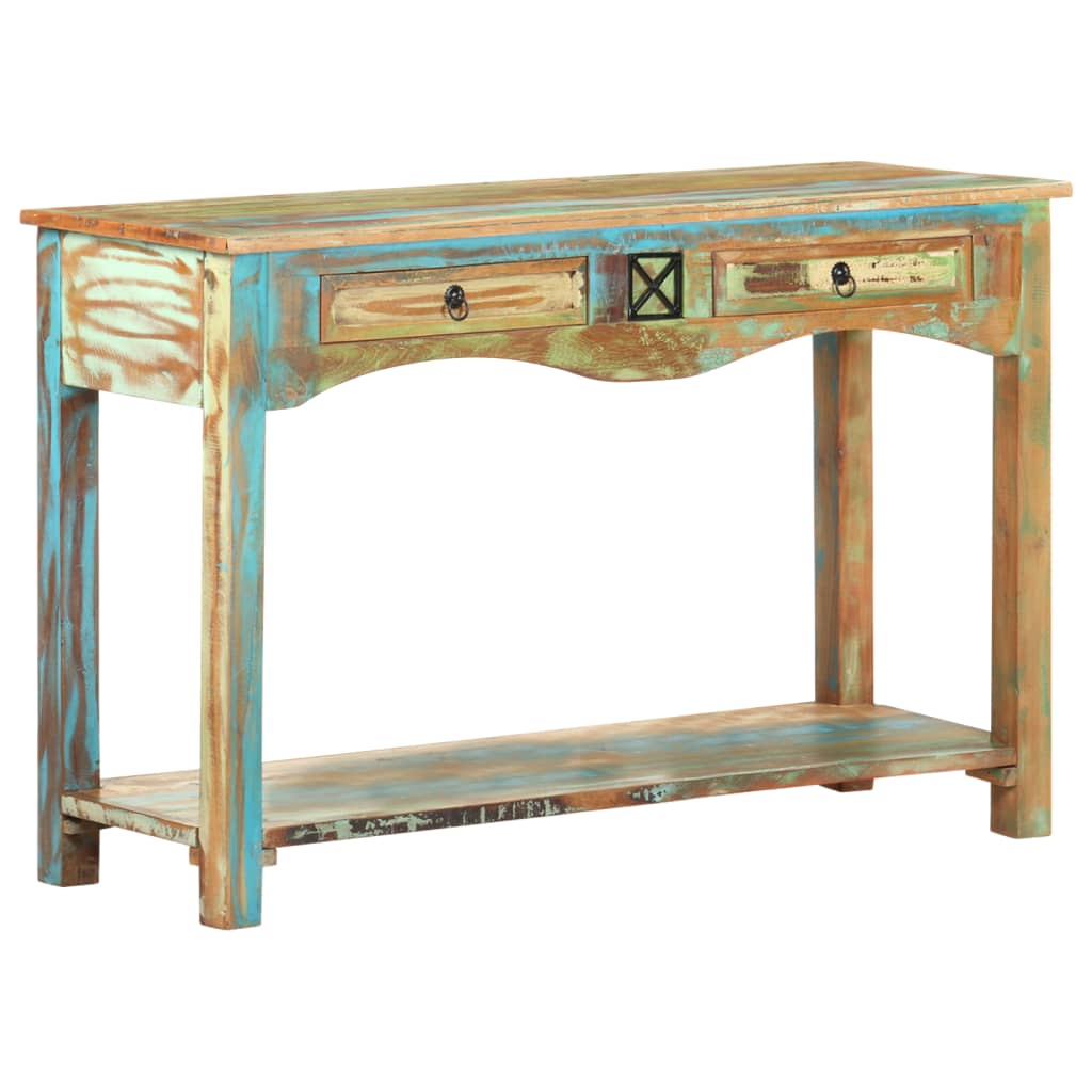 Tavolo Consolle 120x40x75 cm in Legno Massello di Recupero | homemem39