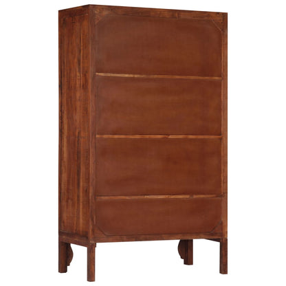 Guardaroba 100x50x175 cm in Legno Massello d'Acacia - homemem39