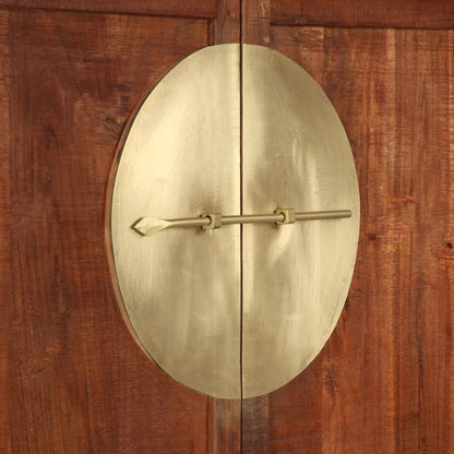 Guardaroba 100x50x175 cm in Legno Massello d'Acacia - homemem39