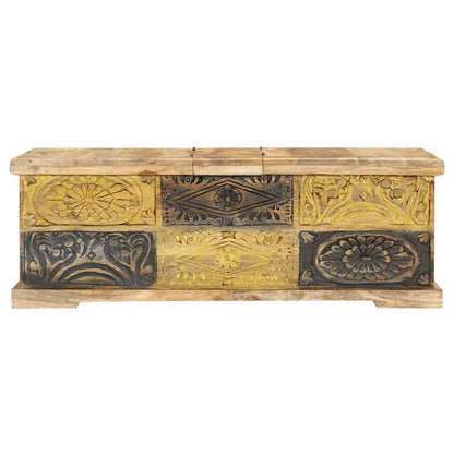 Tavolino da Salotto 100x50x35 cm in Legno Massello di Mango | homemem39
