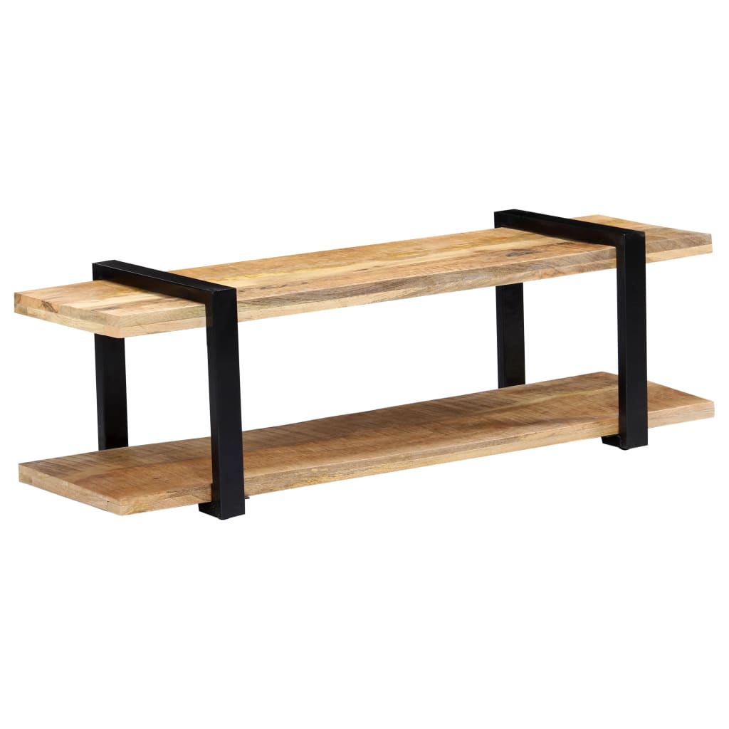 Mobile Porta TV 130x40x40 cm in Legno Massello di Mango - homemem39