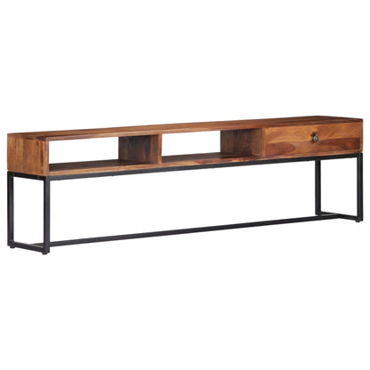 Mobile Porta TV 160x30x45 cm in Legno Massello di Acacia - homemem39