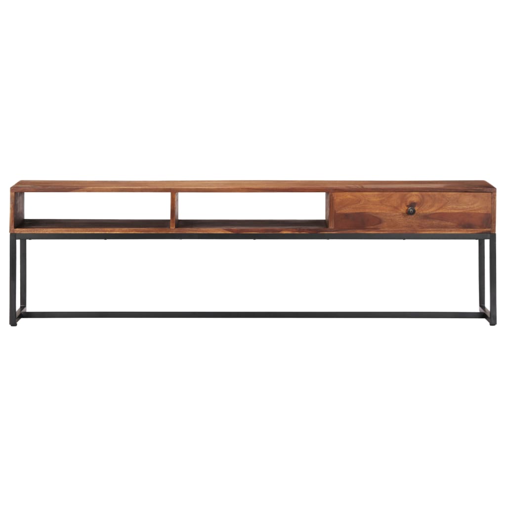Mobile Porta TV 160x30x45 cm in Legno Massello di Acacia - homemem39