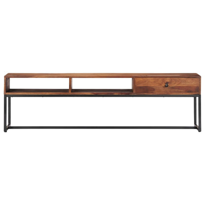 Mobile Porta TV 160x30x45 cm in Legno Massello di Acacia - homemem39