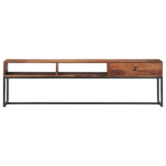 Mobile Porta TV 160x30x45 cm in Legno Massello di Acacia - homemem39