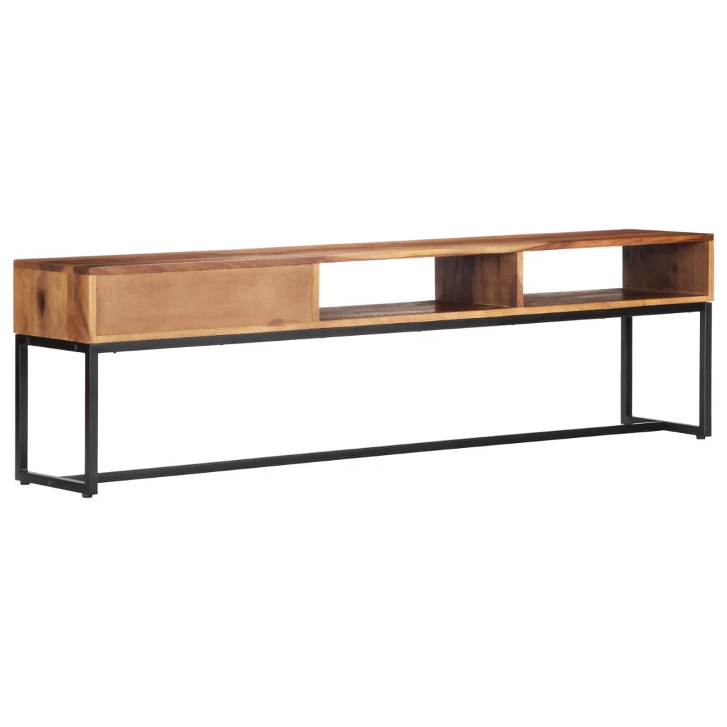 Mobile Porta TV 160x30x45 cm in Legno Massello di Acacia - homemem39